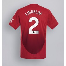 Manchester United Victor Lindelof #2 Hemmatröja 2024-25 Korta ärmar